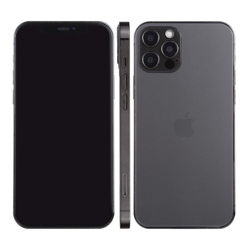 Maqueta de iPhone 12 Pro Max con Pantalla Negra