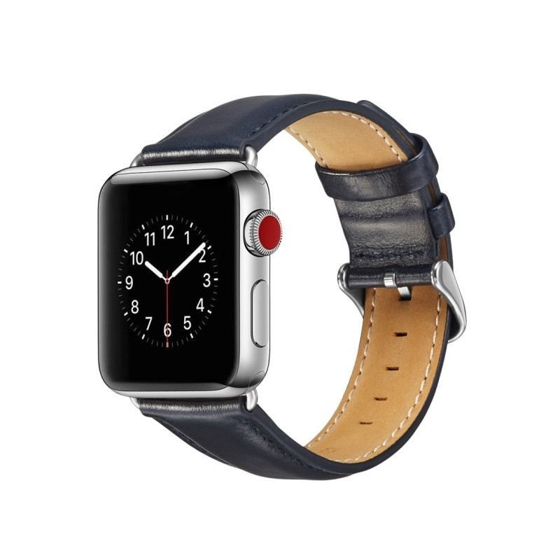 Elegant Leather Strap for Apple Watch 7 45mm, 6 SE 5 4 44mm