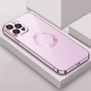 Transparent Case with Silver Lens Film for iPhone 14 Pro Max