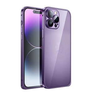 Funda iPhone 14 Plus de Aluminio y Plástico Twill Texture