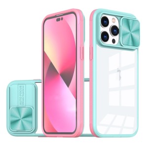 For iPhone 14 Pro Max 360 Protection Case Sliding Camshield Cover