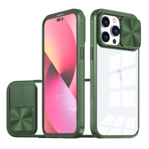 For iPhone 14 Pro 360 Protection Case Sliding Camshield Cover