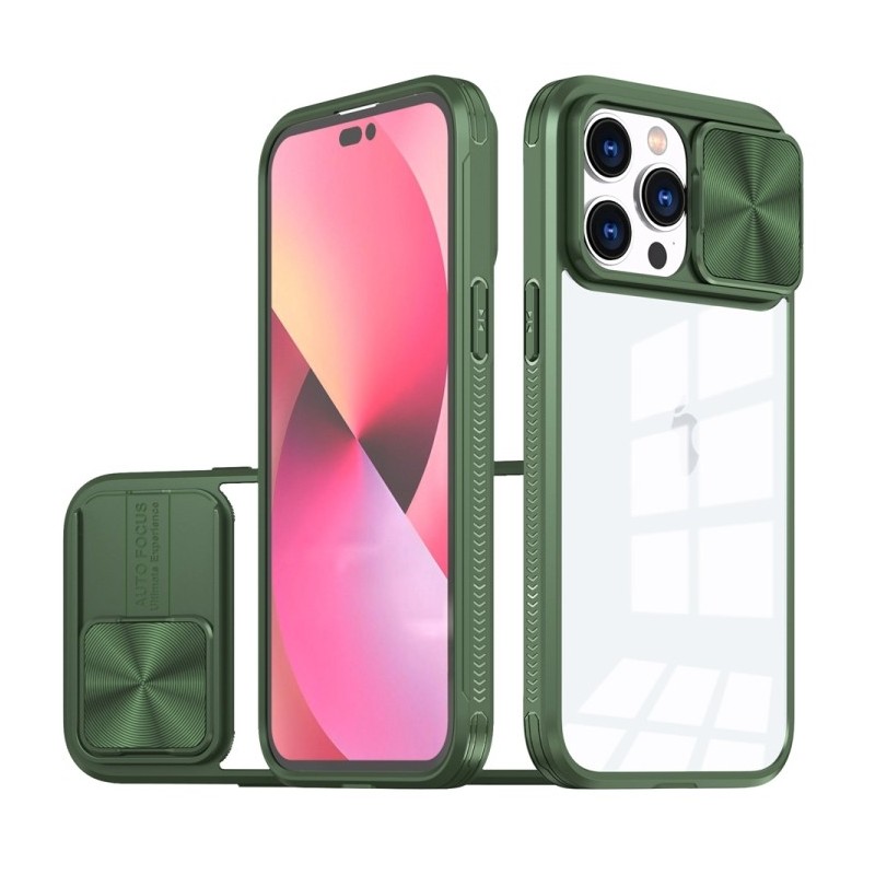 Funda con Protection 360 y Tapa Deslizable para Cámara para iPhone 14 Pro