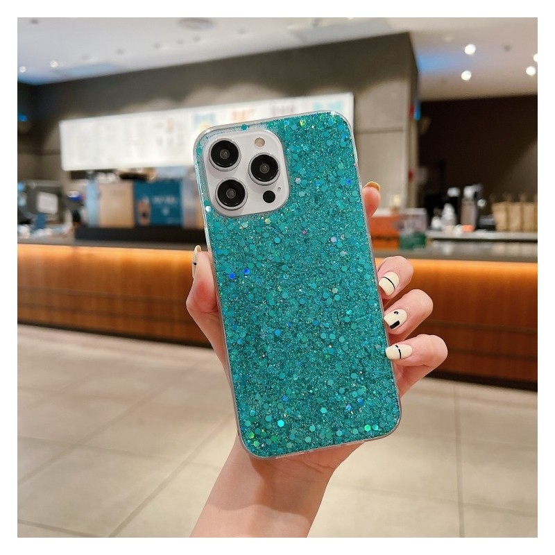 Funda Glitter para iPhone 14 Pro Max Carcasa TPU Glitter Sequins Epoxy