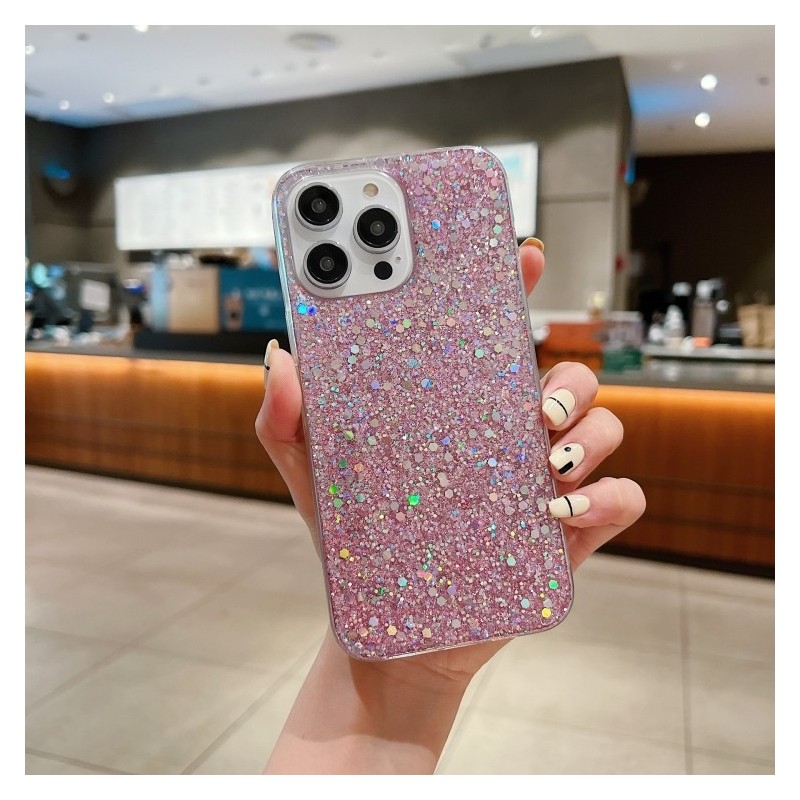 Funda Glitter para iPhone 14 Pro Max Carcasa TPU Glitter Sequins Epoxy