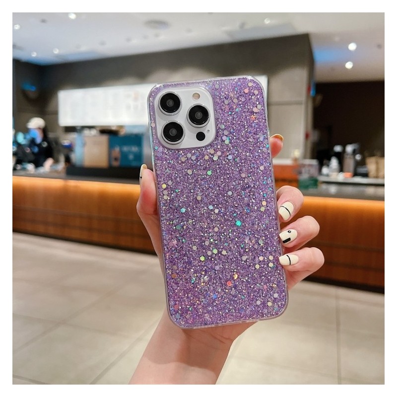 Funda Glitter para iPhone 14 Pro Max Carcasa TPU Glitter Sequins Epoxy