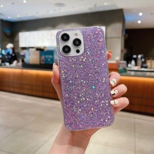 Funda Glitter para iPhone 14 Pro Carcasa TPU Glitter Sequins Epoxy