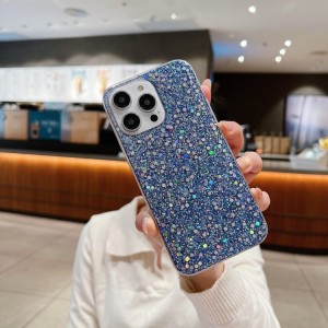 Glitter Case for iPhone 14 Plus Glitter Sequins Epoxy TPU Case