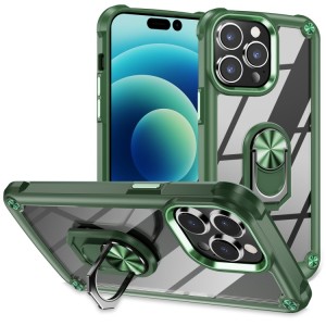 For iPhone 14 Pro Case with Ring Holder and Lens Protection