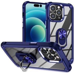 Funda para iPhone 14 Pro con Soporte Anillo y Protección de Lente