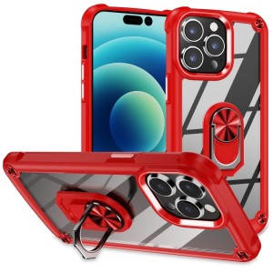 For iPhone 14 Case with Ring Holder and Lens Protection