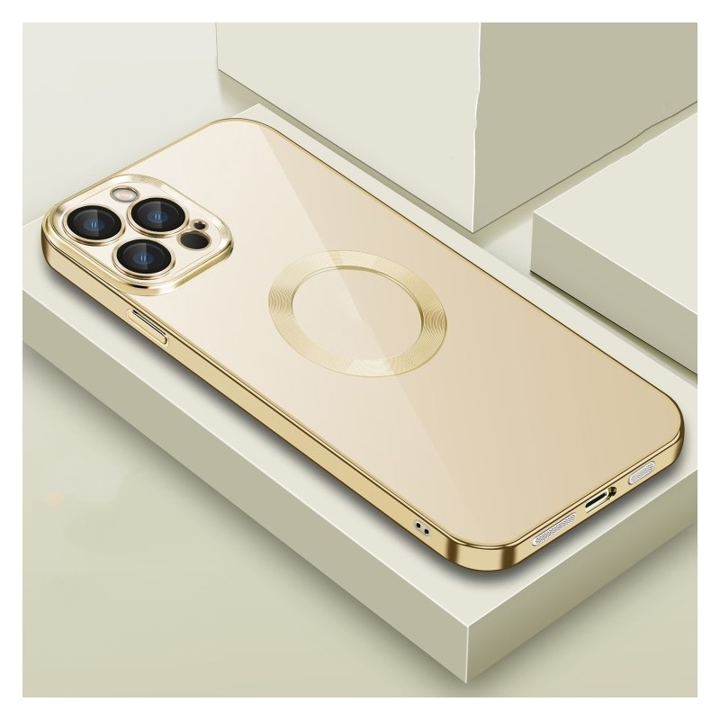 Funda Transparente con Lente Plateada para iPhone 14 Pro