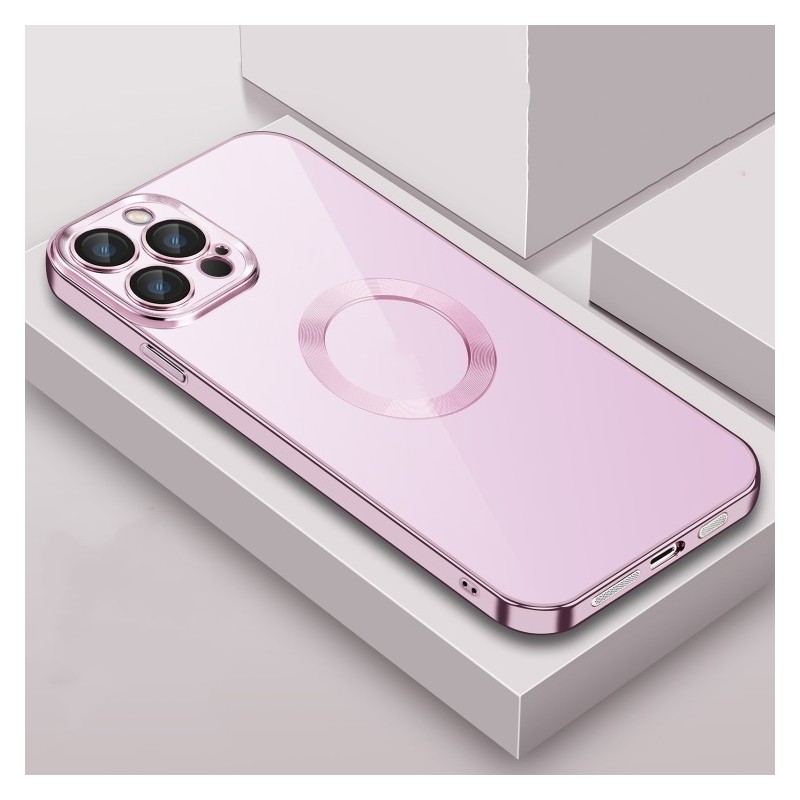 Funda Transparente para iPhone 14 Plus Lente Plateada