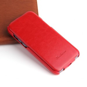 Funda iPhone 14 Piel Tapa Vertical