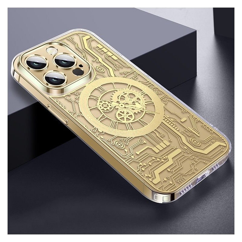 Punk Machinery Magnetic Transparent Case for iPhone 14 Pro Max