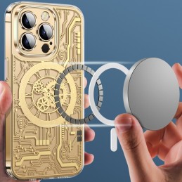 Punk Machinery Magnetic Transparent Case for iPhone 14 Pro