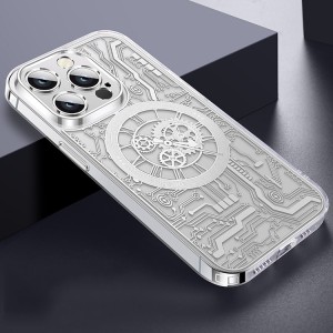 Funda Transparente Magnética para iPhone 14 Plus Punk Machinery