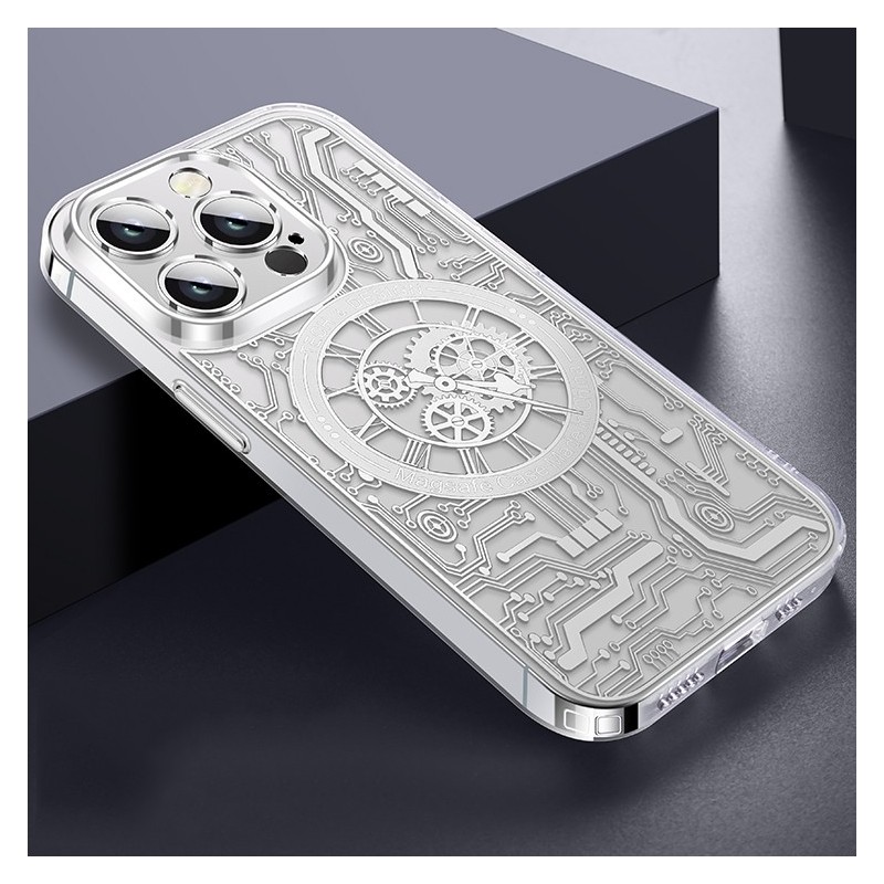 Punk Machinery Magnetic Transparent Case for iPhone 14 Plus