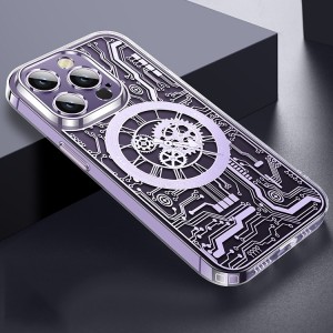 Funda Transparente Magnética para iPhone 14 Plus Punk Machinery