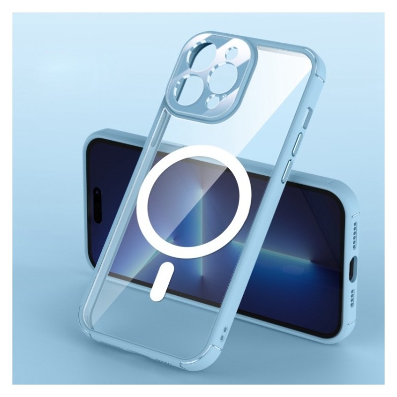 For iPhone 14 Pro Max Clear Acrylic PC MagSafe Case Cover