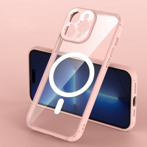 For iPhone 14 Plus Clear Acrylic PC MagSafe Case Cover