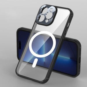 For iPhone 14 Clear Acrylic PC MagSafe Case Cover