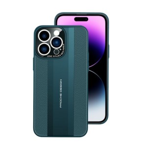 iPhone 14 Plus Oil-sprayed Genuine Leather Case