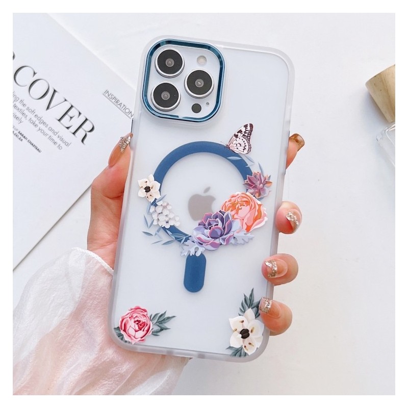 Funda Flores Magsafe para iPhone 14 Pro