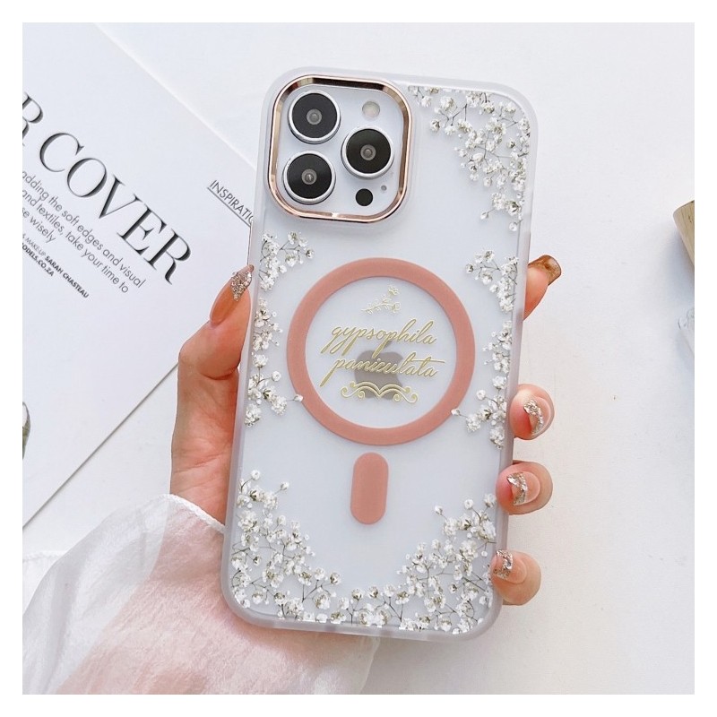 Magsafe Flowers Case Cover for iPhone 14 Pro