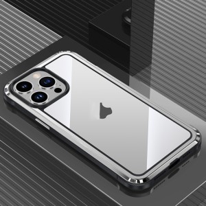 Metal Frame Case for iPhone 14 Pro Max MagSafe Steel Armor