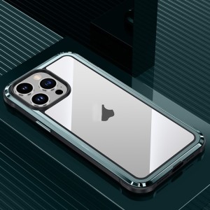 Metal Frame Case for iPhone 14 Pro MagSafe Steel Armor