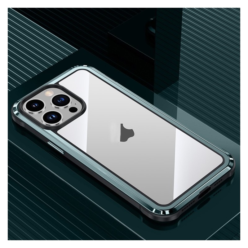 Funda con Marco de Metal para iPhone 14 MagSafe Steel Armor Series