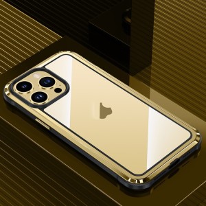 Metal Frame Case for iPhone 14 MagSafe Steel Armor