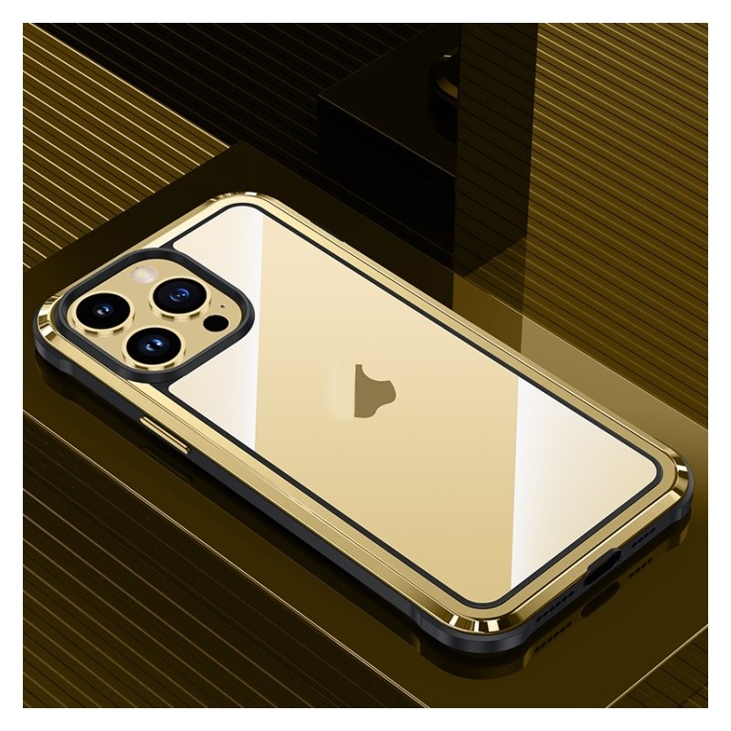 Metal Frame Case for iPhone 14 MagSafe Steel Armor