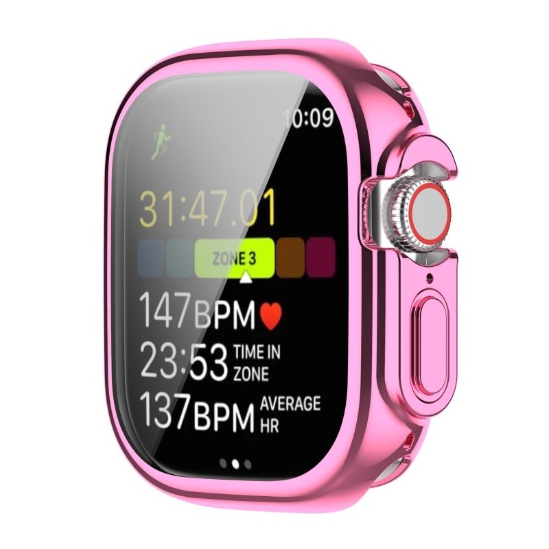 Funda de Silicona Galvanizada Compatible con Apple Watch Ultra 49mm