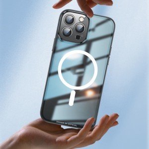 MagSafe Glass Case with Metal Frame for iPhone 14 Plus