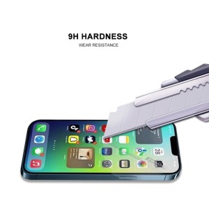 MOCOLO Cristal Templado para iPhone 14 Pro Max con Estampado de Seda