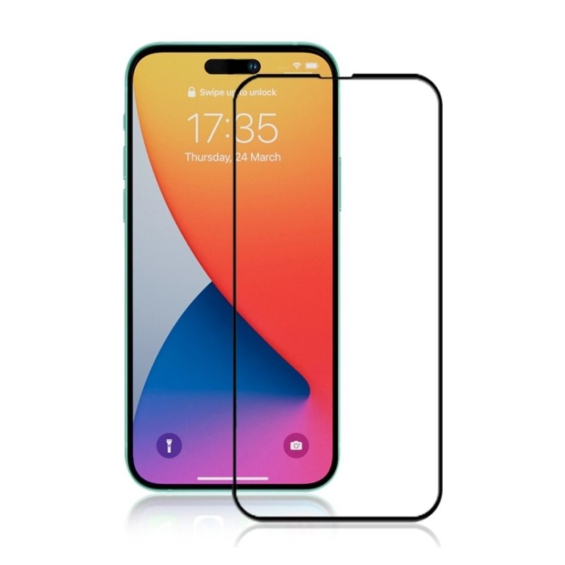 MOCOLO Cristal Templado para iPhone 14 Pro con Estampado de Seda