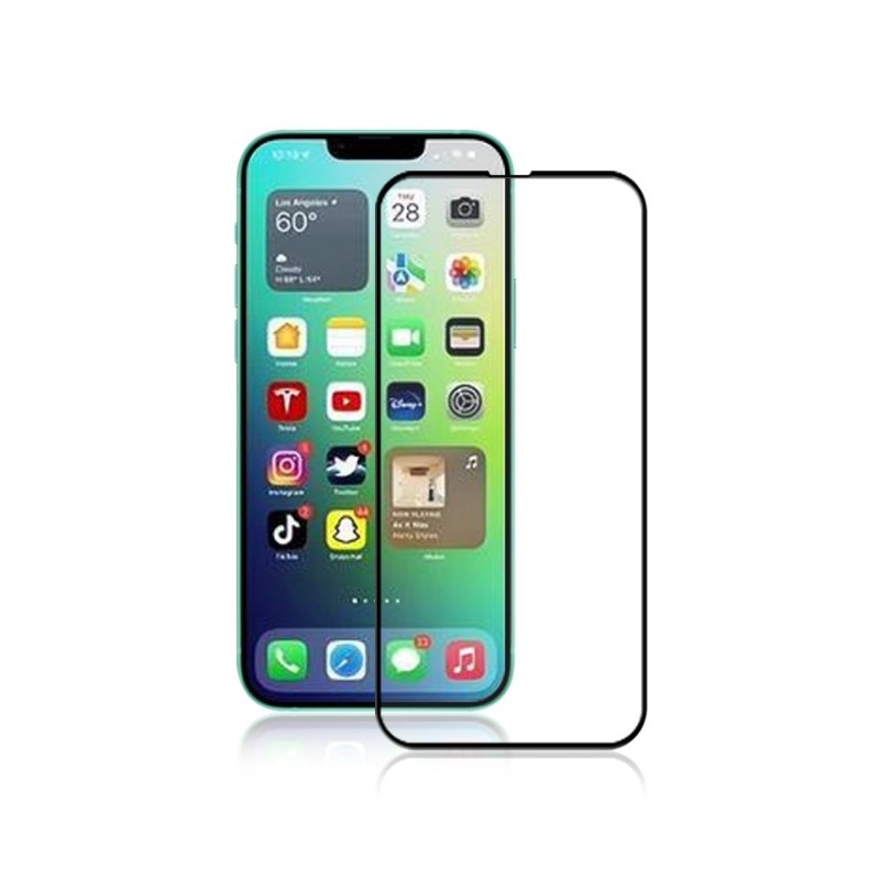 Tempered Glass Film for iPhone 14 Plus with Silk Print