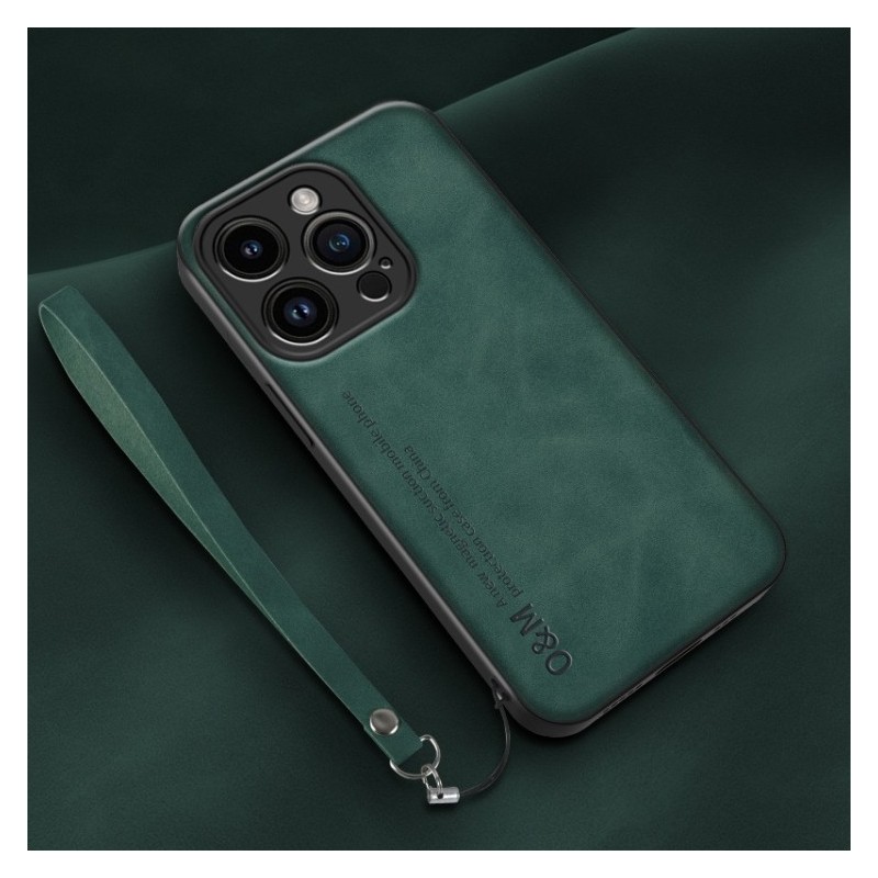Funda con Correa de Piel Lamba para iPhone 14 Pro Max