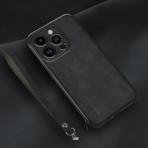 Funda con Correa de Piel Lamba para iPhone 14 Pro