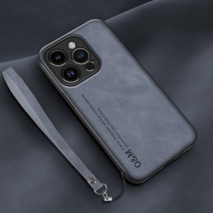 Funda con Correa de Piel Lamba para iPhone 14 Plus