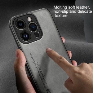 Leather Case Lamba Skin Feel with Strap for iPhone 14