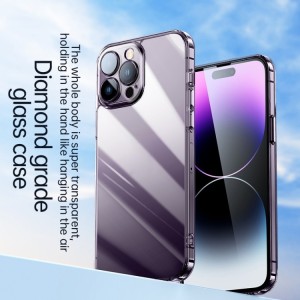 Funda Transparente para Teléfono iPhone 14 Pro SULADA Crystal Steel Series