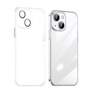Transparent Phone Case for iPhone 14 Plus SULADA Crystal Steel Series