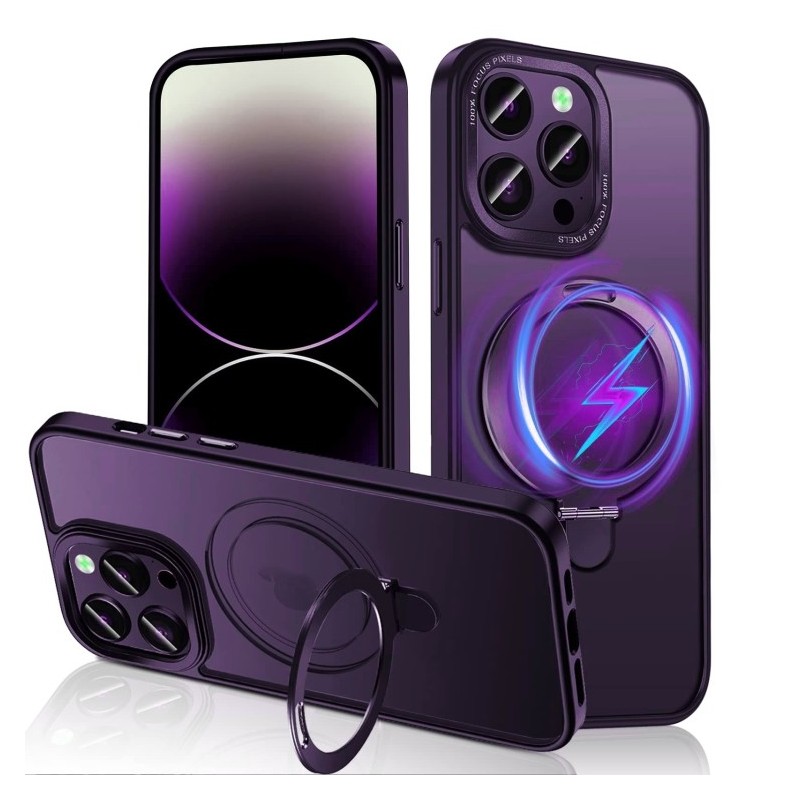 Funda iPhone 14 Pro Max Magsafe de Silicona con Soporte