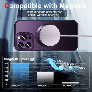 Funda iPhone 14 Pro Max Magsafe de Silicona con Soporte