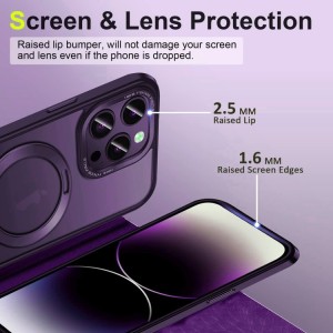 Funda iPhone 14 Pro Max Magsafe de Silicona con Soporte