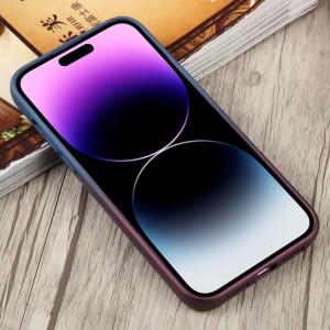 For iPhone 14 Magsafe Liquid Silicone Case 2 Gardient Colors