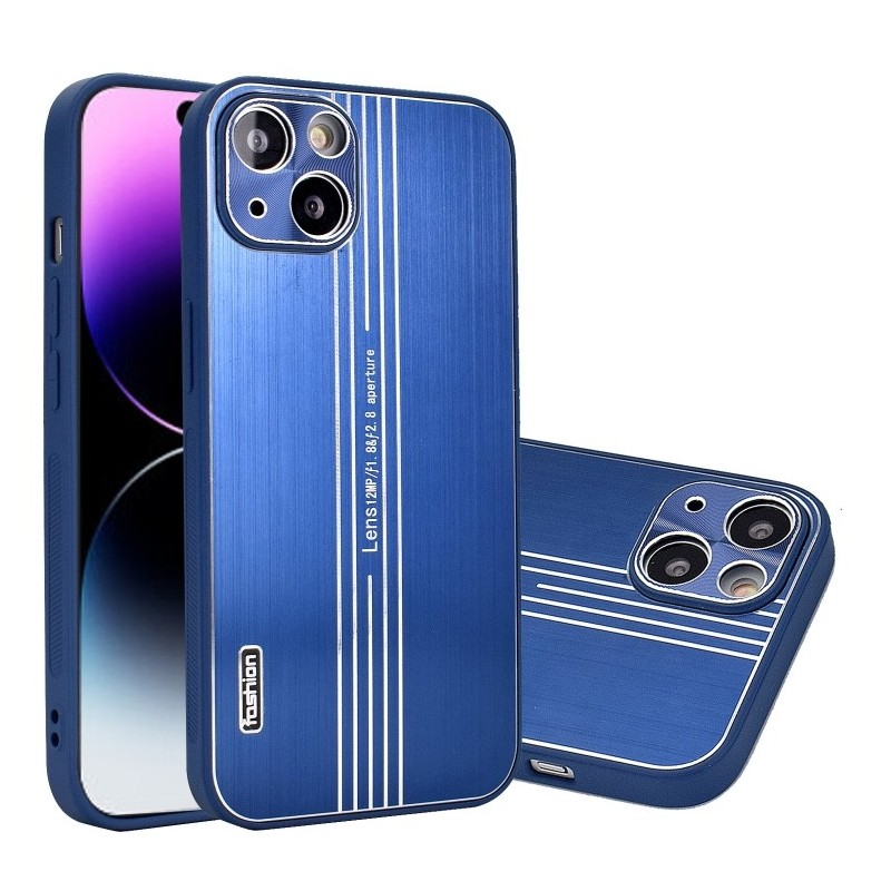Funda para iPhone 14 Pro Max Textura Metal Cepillado